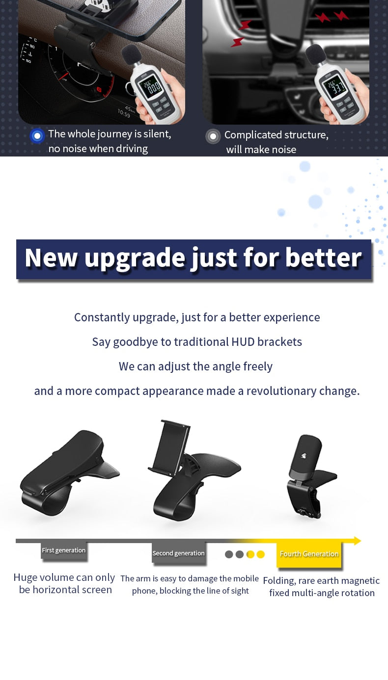 SUMITAP Magnetized HUD Car Phone Stand is a silent stand for the dashboard SUMITAP Magnetized HUD Car Phone Stand is a silent stand for the dashboard